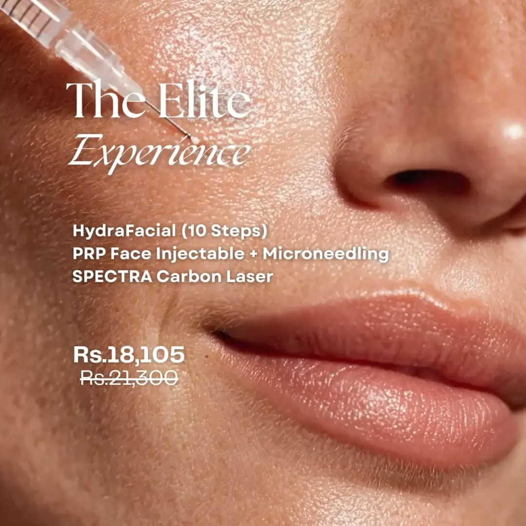 The Elite Experience: HydraFacial, PRP microneedling and Spectra carbon laser